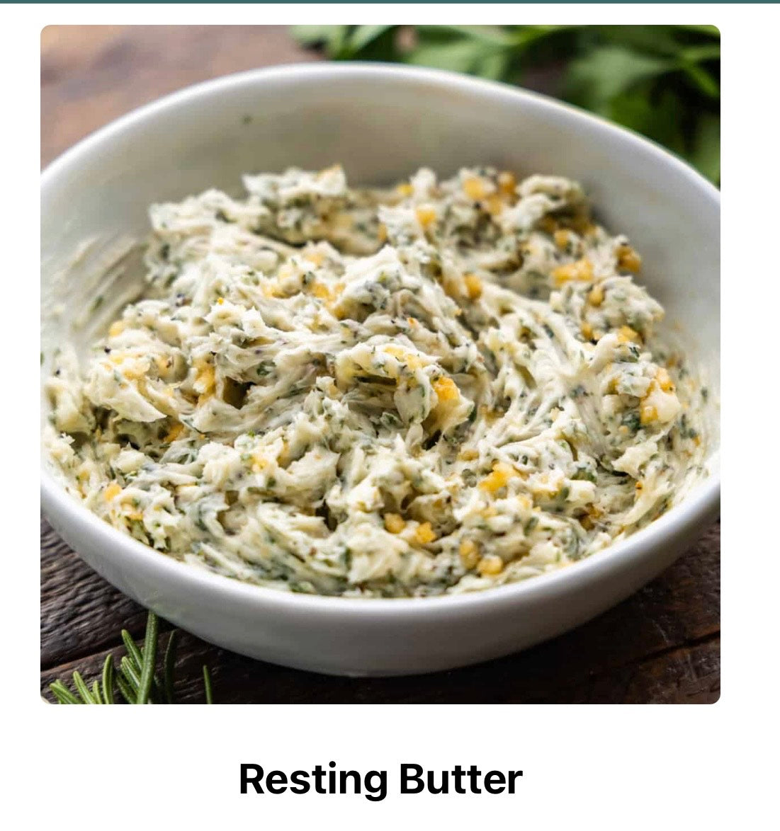 Resting Butter