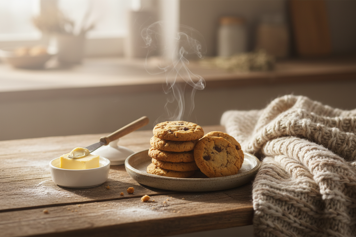 Warm homemade goods banner