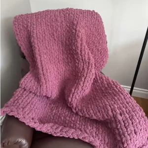 Dusty Rose Throw Blanket
