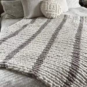 Oatmeal/Taupe Throw Blanket